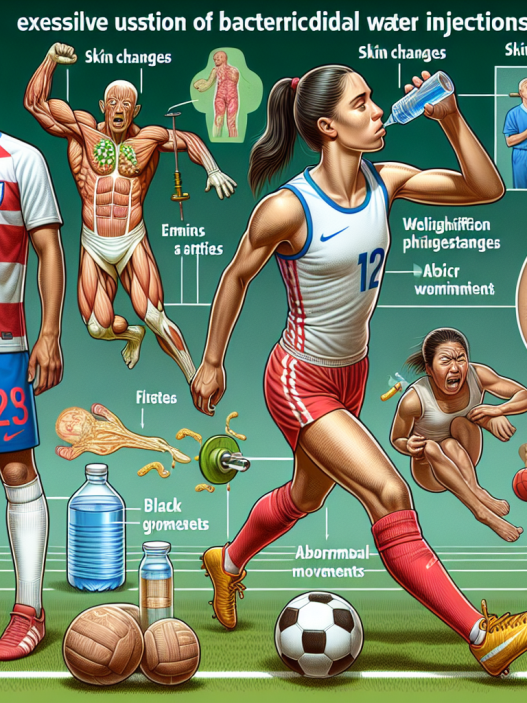 The side effects of excessive use of bactericidal water injections in sports
