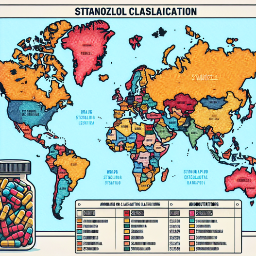 Drug scheduling of stanozololo compresse by country