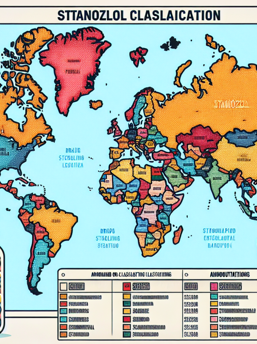 Drug scheduling of stanozololo compresse by country